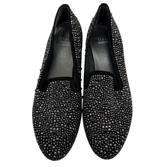 Stuart Weitzman Slipbead Studded Loafers size 8 - Picture 6 of 9